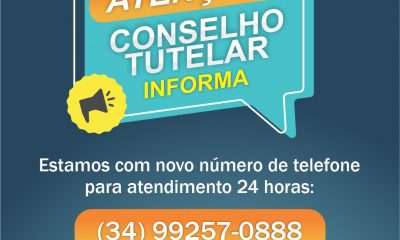 Prefeitura divulga novo número de telefone do Conselho Tutelar de Araxá