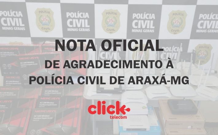 NOTA DE AGRADECIMENTO CLICK TELECOM