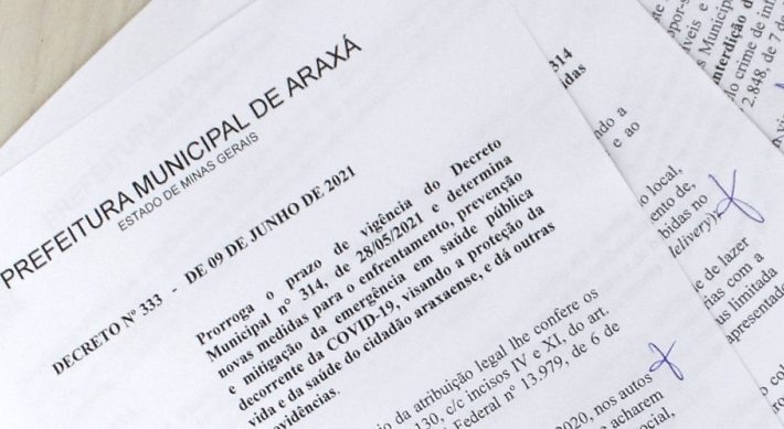 Araxá prorroga medidas de restrições por mais 10 dias