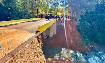 Nova ponte sobre o Ribeirão Pirapetinga é entregue a comunidade rural