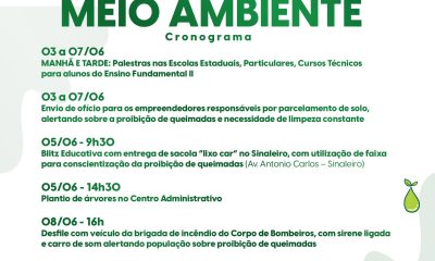 Semana do Meio Ambiente acontece até 8 de junho com diversas ações em Araxá