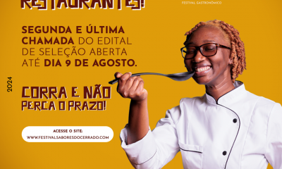 Festival Sabores do Cerrado abre 2ª chamada do edital para seleção de restaurantes e chefs