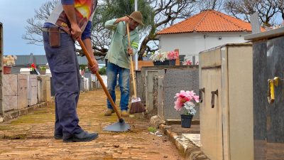 Prefeitura de Araxá intensifica manutenção dos cemitérios para o Dia de Finados