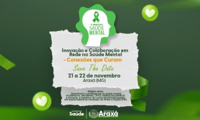 Araxá sedia o 1º Simpósio de Saúde Mental nos dias 21 e 22 de novembro