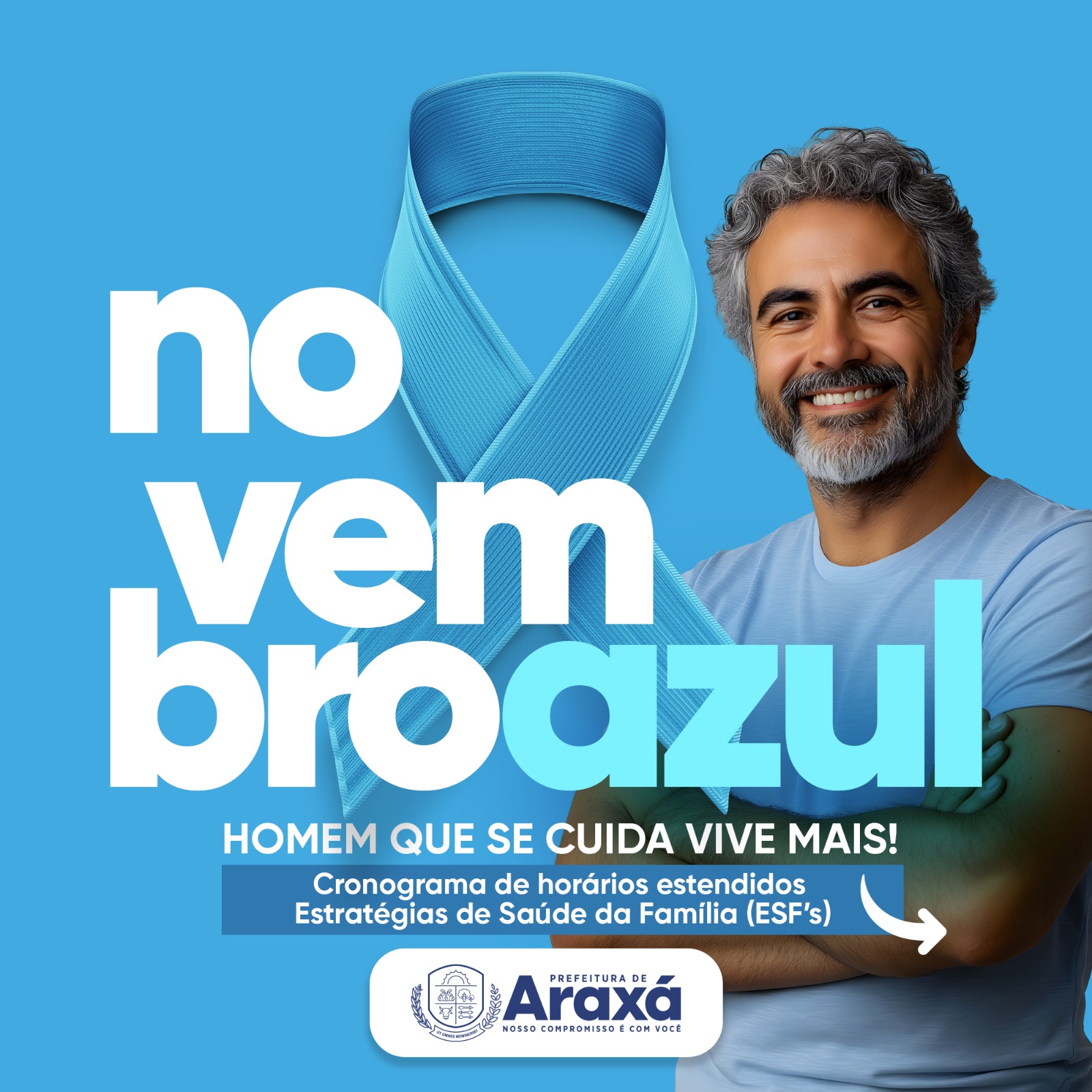 Prefeitura de Araxá promove campanha Novembro Azul com foco na saúde do homem