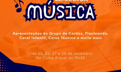 Semana da Música é realizada em Araxá com programação gratuita de 25 e 28 de novembro