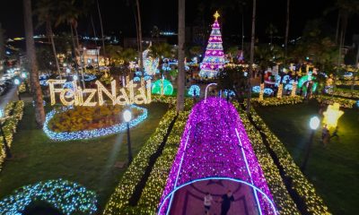 Espaços públicos de Araxá ganham decoração especial de Natal