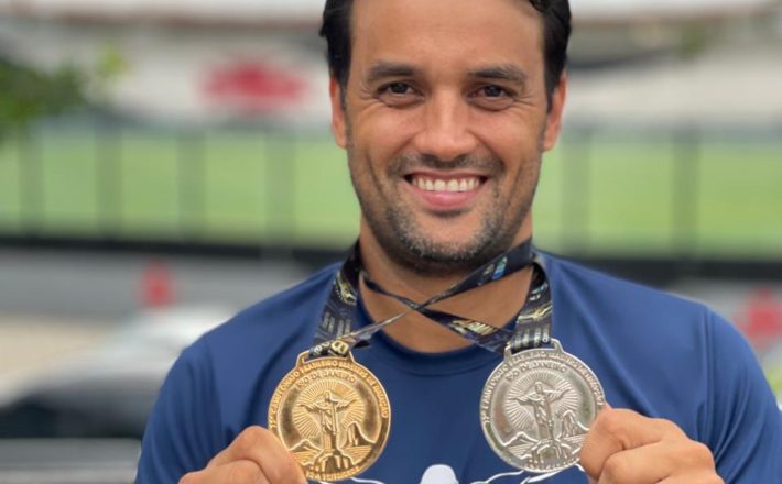 Araxaense Fernando Silveira é campeão brasileiro de natação master no Rio de Janeiro