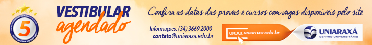Vestibular agendado UNIARAXÁ