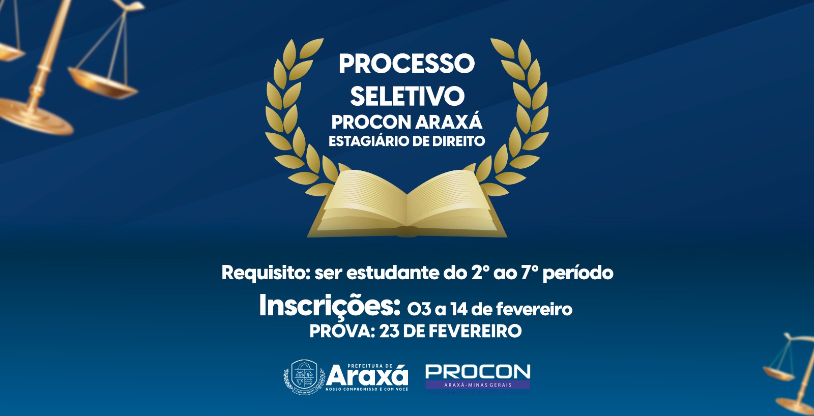 Procon Araxá abre processo seletivo para contratação de estagiários de direito