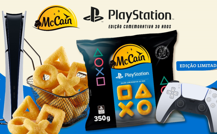 McCain transforma os icônicos formatos de PlayStation em batata frita