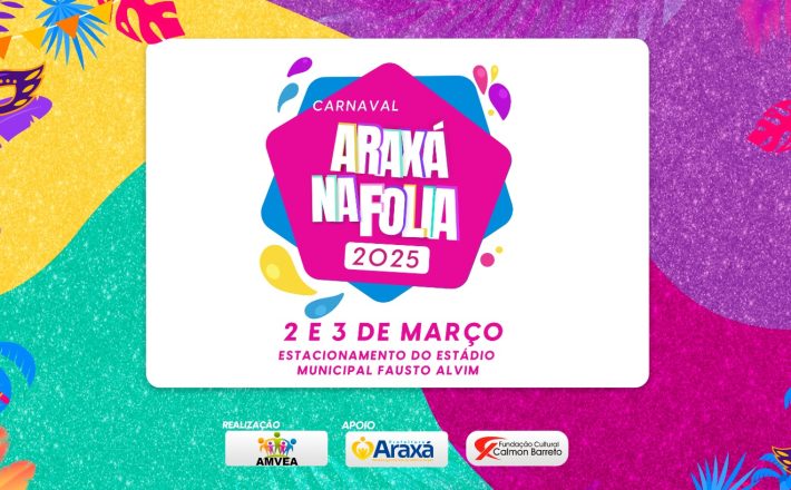 Araxá na Folia 2025 terá dois dias de festa com blocos e shows gratuitos