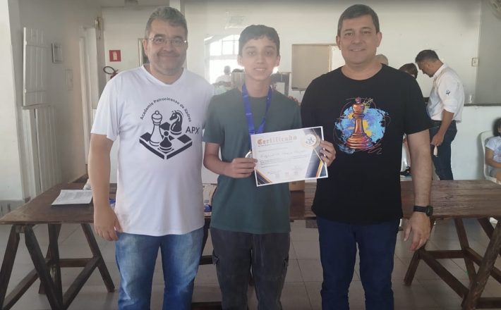 Enxadrista araxaense Edgard é Campeão Sub-18 do Torneio FIDE da Academia Patrocinense de Xadrez