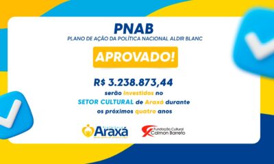 Araxá garante R$ 3,2 milhões para cultura com adesão à Política Nacional Aldir Blanc
