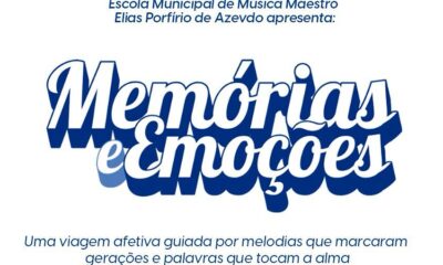 Escola Municipal de Música promove o musical “Memórias & Emoções” nesta terça (24)