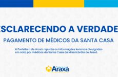 PAGAMENTO DE MÉDICOS DA SANTA CASA