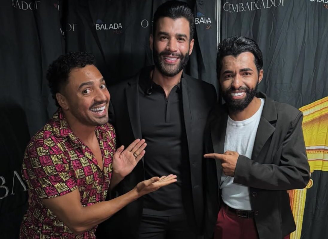 Tirullipa surpreende Gusttavo Lima com sósia no palco e celebra realização de sonho em show na Bahia