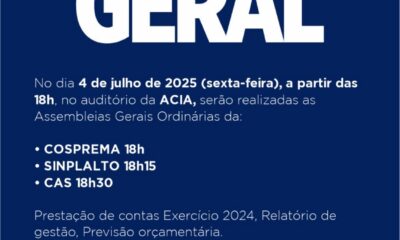 CAS convoca servidores para Assembleia Geral em 4 de julho