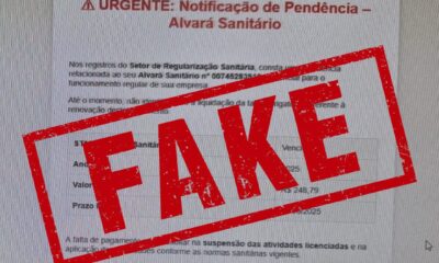 Nota de Esclarecimento – Alerta de Golpe