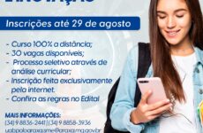 UAB Polo Araxá está com inscrições para curso gratuito de Pós-Graduação em Empreendedorismo e Inovação