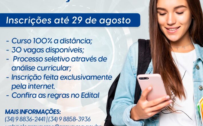 UAB Polo Araxá está com inscrições para curso gratuito de Pós-Graduação em Empreendedorismo e Inovação