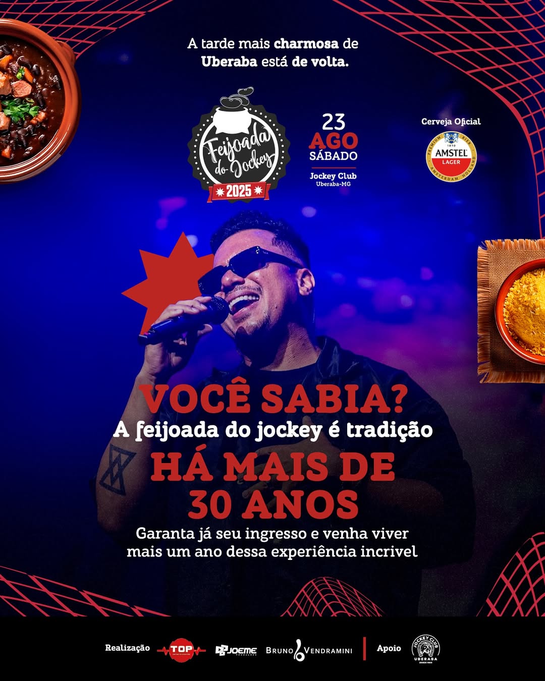 UBERABA: Feijoada do Jockey 2025 já é no dia 23 de agosto