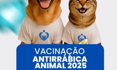 Araxá realiza vacinação antirrábica na zona urbana de 15 a 20 de setembro