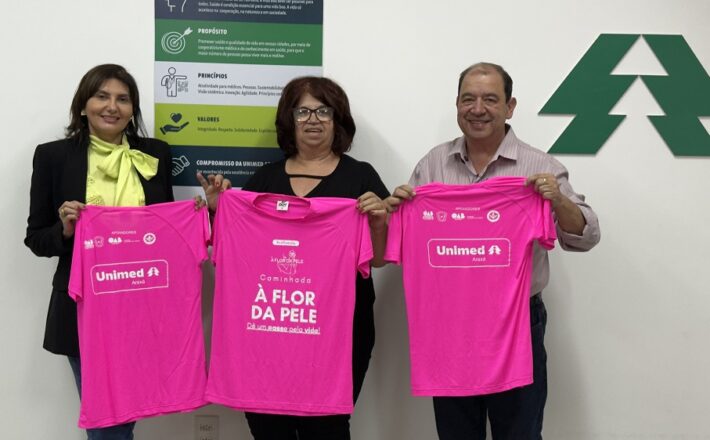 Instituto À Flor da Pele promove primeira caminhada em Araxá com apoio da Unimed Araxá