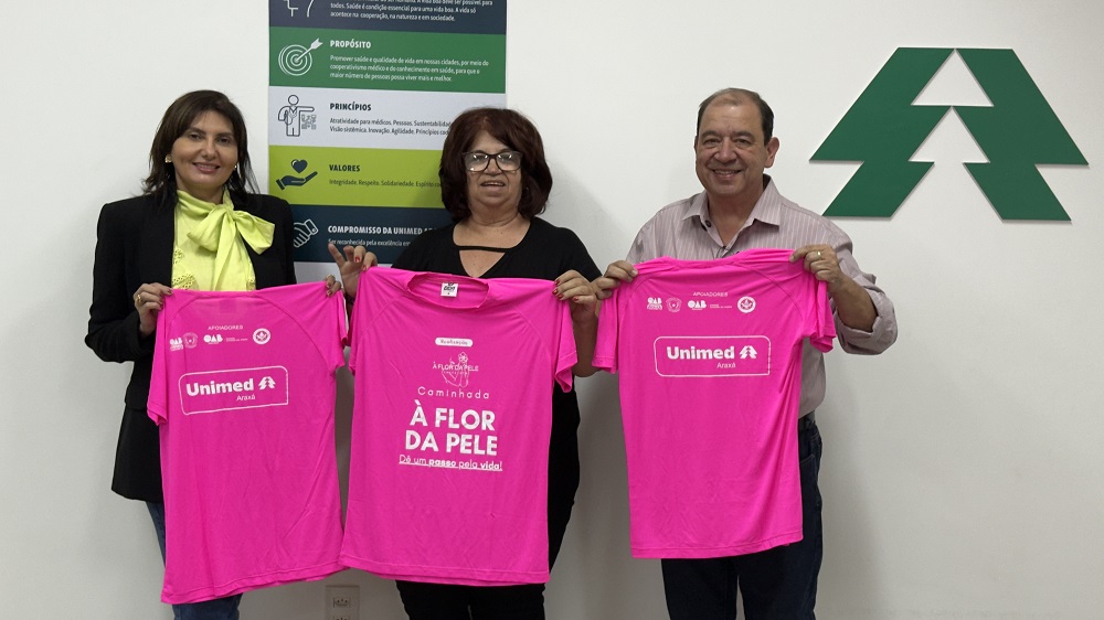 Instituto À Flor da Pele promove primeira caminhada em Araxá com apoio da Unimed Araxá