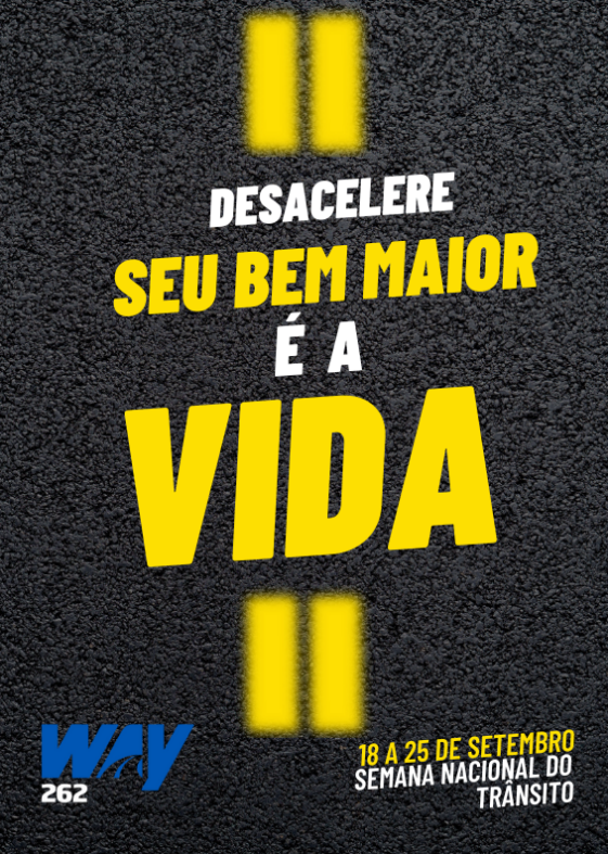 Semana Nacional do Trânsito mobiliza usuários na BR-262 em Araxá (Km 668)