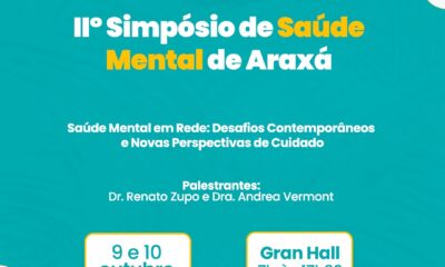Araxá promove II Simpósio de Saúde Mental e fortalece rede de cuidado humanizado