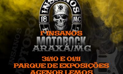 1º Insanos Moto Rock movimenta Araxá com música, solidariedade e espírito de irmandade sobre duas rodas