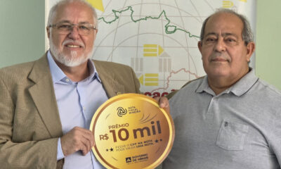 Governo de Minas entrega prêmio da Nota Fiscal Mineira a ganhador de Ipatinga