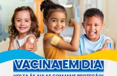 Saúde convoca crianças e adolescentes para atualização do cartão de vacinas durante as férias escolares