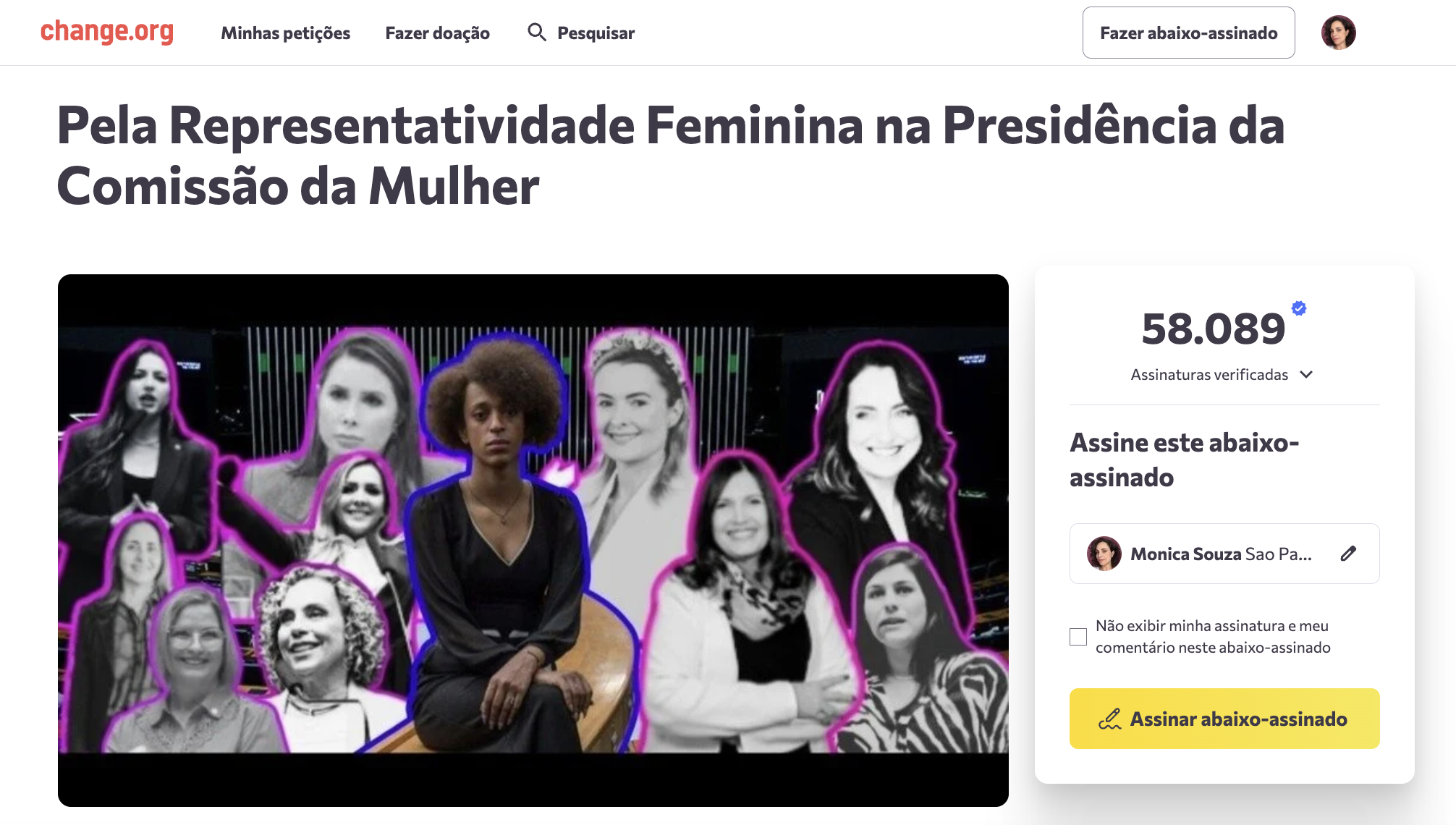 Petição com mais de 60 mil assinaturas questiona escolha de Erika Hilton para a presidência da Comissão de Defesa dos Direitos da Mulher
