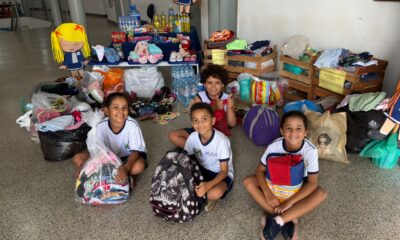 Mobilização nas escolas de Araxá arrecada grande volume de donativos para Juiz de Fora e Ubá;