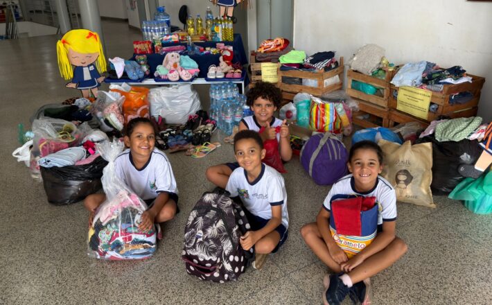 Mobilização nas escolas de Araxá arrecada grande volume de donativos para Juiz de Fora e Ubá;