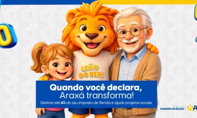Leão do Bem: saiba como destinar parte do Imposto de Renda para projetos sociais em Araxá