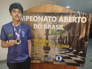 Edgard obtêm otimo resultado no Aberto do Brasil de xadrez