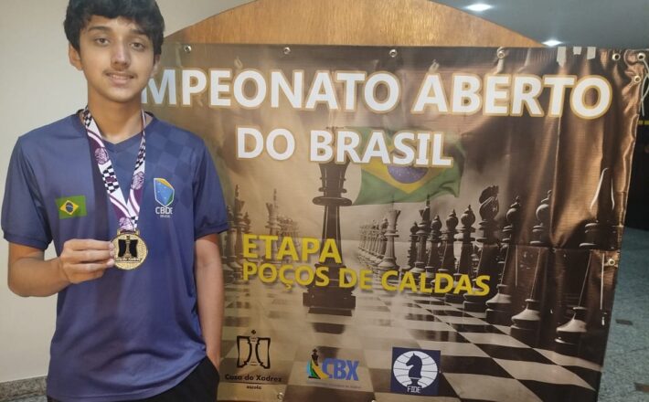 Edgard obtêm otimo resultado no Aberto do Brasil de xadrez