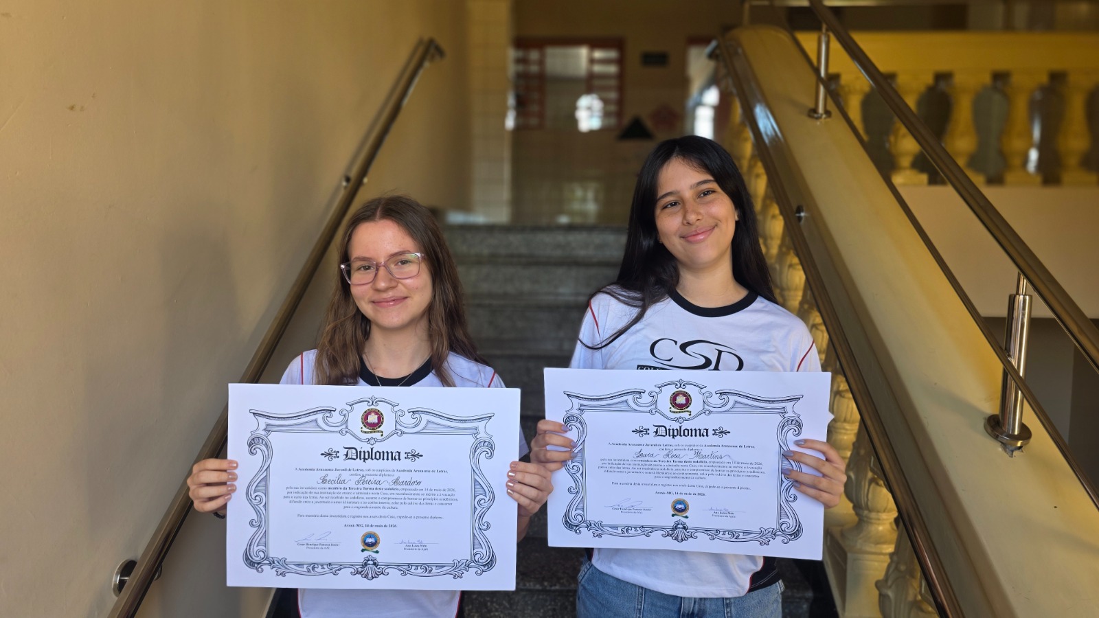 “Uma honra e um momento inesquecível”: alunas do CSD passam a integrar Academia Juvenil de Letras