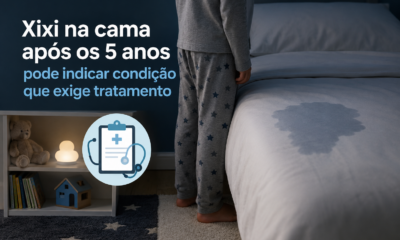 Xixi na cama após os 5 anos pode indicar condição que exige tratamento