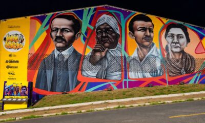 Projeto Memomural transforma ginásios municipais em galerias de arte a céu aberto em Araxá