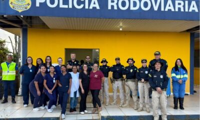 Curso de Enfermagem em parceria com Secretaria de Saúde leva orientações e cuidados de saúde aos caminhoneiros