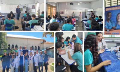 Programa “UNIARAXÁ nas Escolas” promove ações educativas e de saúde na E.E. Antero Magalhães de Aguiar
