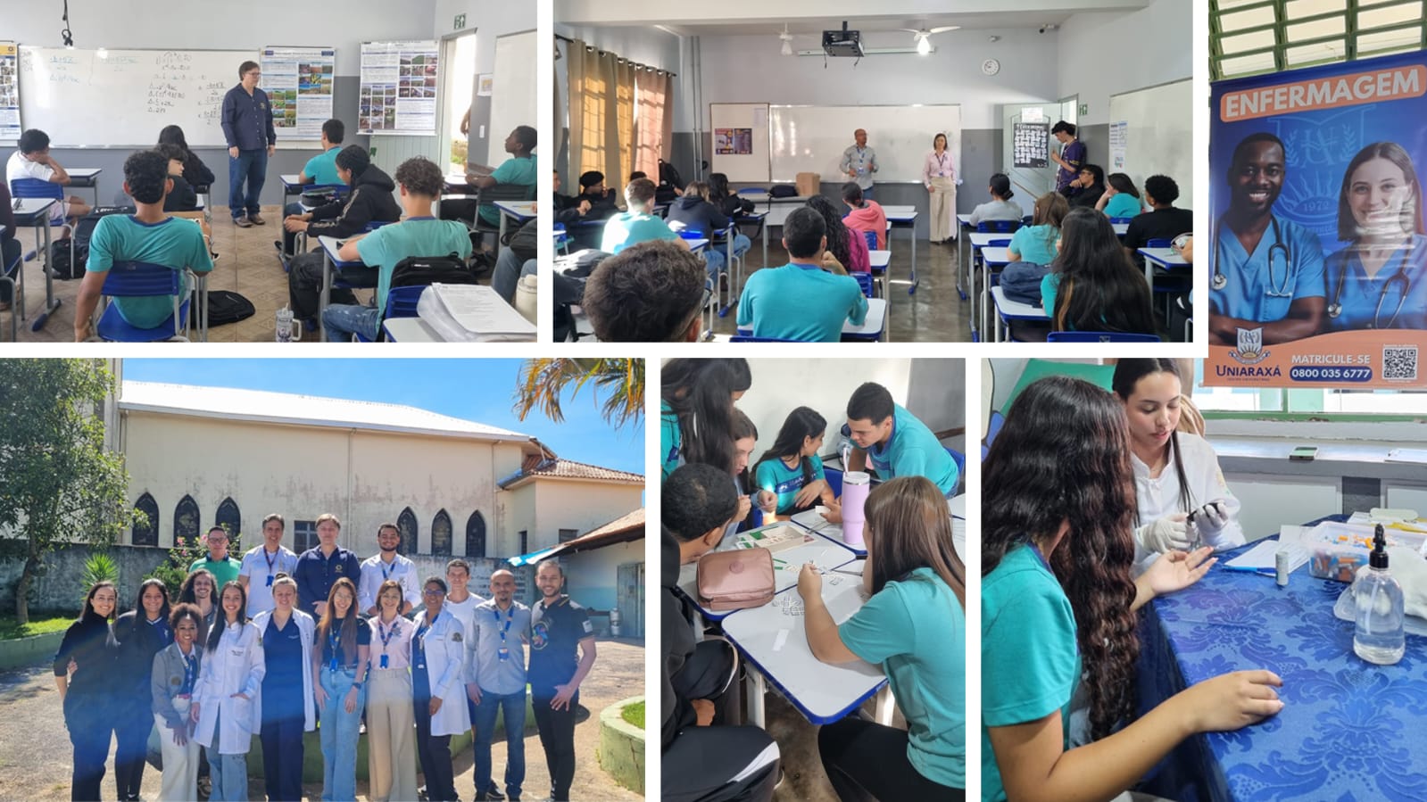 Programa “UNIARAXÁ nas Escolas” promove ações educativas e de saúde na E.E. Antero Magalhães de Aguiar
