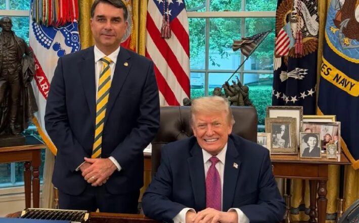Flávio Bolsonaro e Trump: o peso político de um encontro que repercute no Brasil e nos EUA