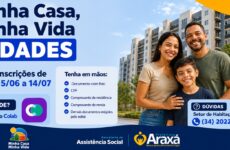 Inscrições para o Minha Casa, Minha Vida Cidades começam na segunda-feira (15) em Araxá