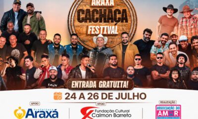 Fundação Cultural Calmon Barreto recebe a 1ª edição do Araxá Cachaça Festival de 24 a 26 de julho