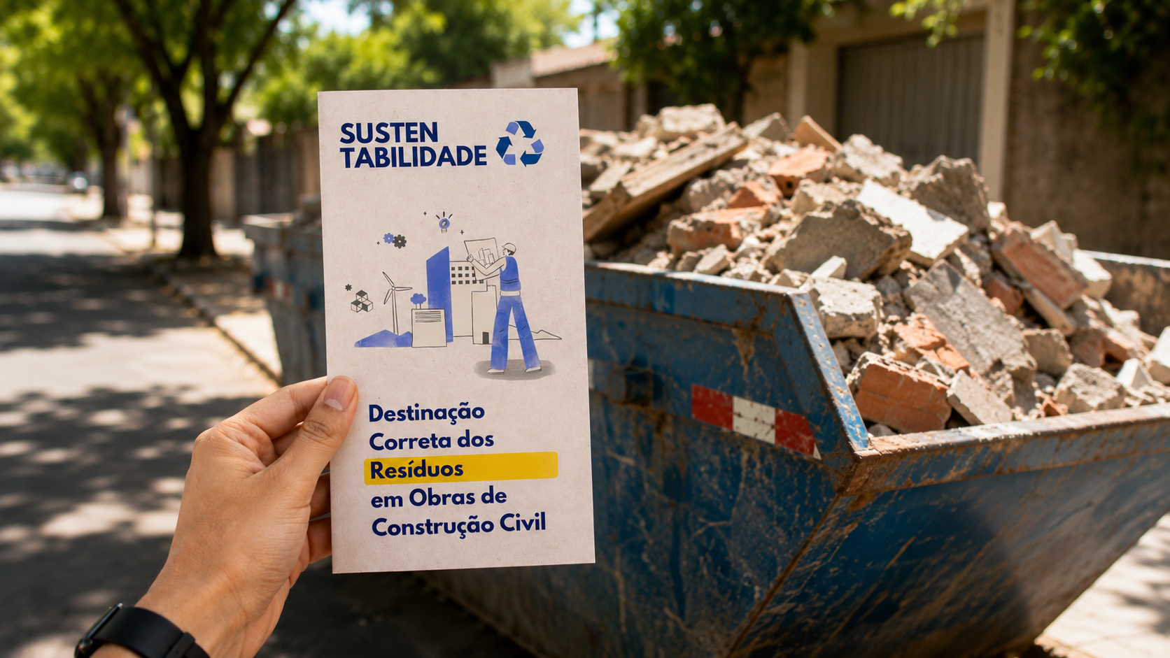 Vai fazer uma obra? IPDSA orienta sobre o descarte correto de entulho e reforça cuidados ambientais